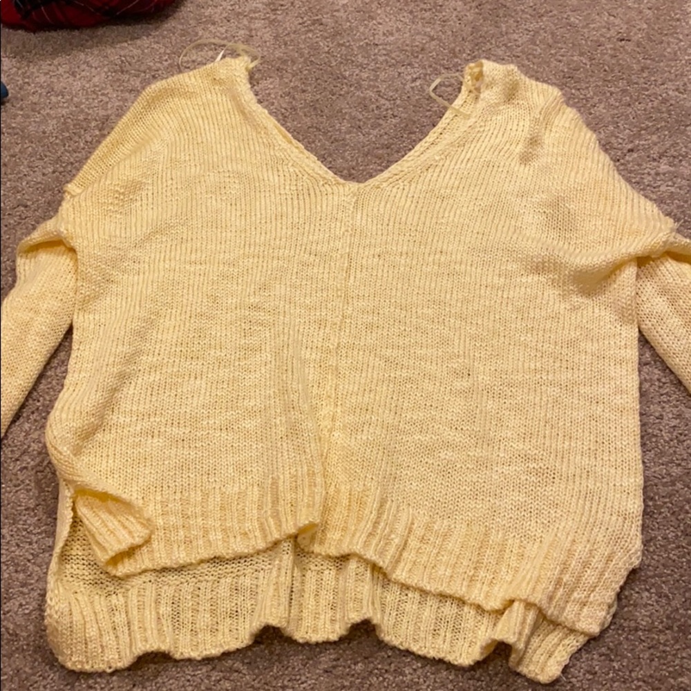 Yellow sweater